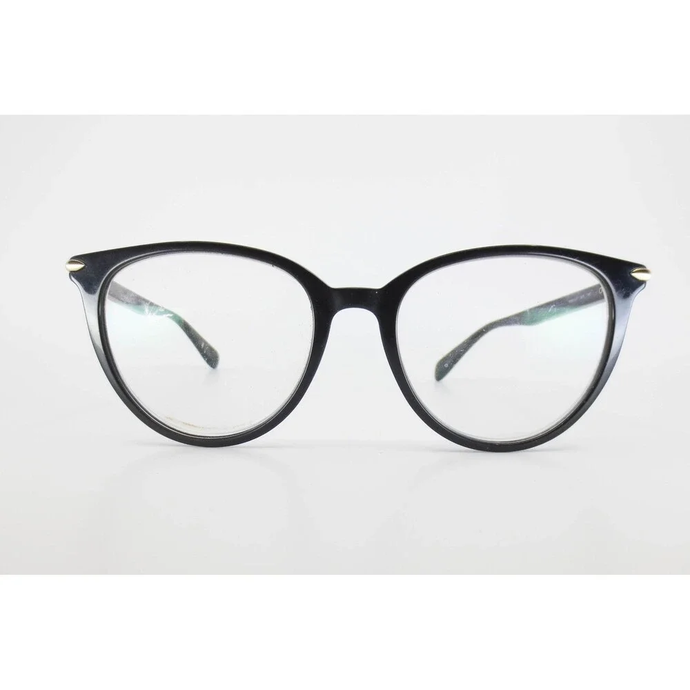 Rag & Bone RNB3027 807 Black Cat Eye Eyeglasses Frames 52-17-140 Silver Tone